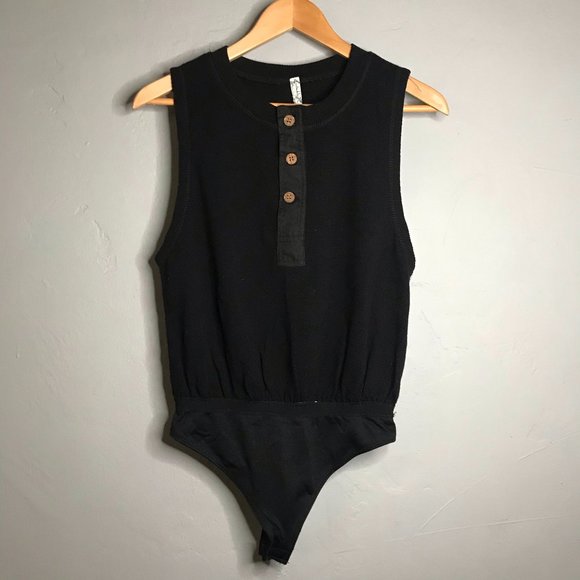 Free People Black Sleeveless Bodysuit - Picture 6 of 11